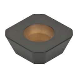 Kennametal - SEHW43 Grade KCPK30 Carbide Milling Insert - TiN/TiCN/Al2O3 Finish, 3/16" Thick, 1/2" Inscribed Circle, 1mm Corner Radius - Exact Tool & Supply