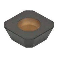 Kennametal - SEHW43 Grade KCPK30 Carbide Milling Insert - TiN/TiCN/Al2O3 Finish, 3/16" Thick, 1/2" Inscribed Circle, 1mm Corner Radius - Exact Tool & Supply