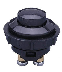 Gardner Bender - 12 Volt, 20 Amp, 1 Hole Diam, Euro Pushbutton Switch - Momentary On Sequence, 1 Switch, Black - Exact Tool & Supply