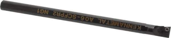 Kennametal - 12.19mm Min Bore Diam, 152.4mm OAL, 3/8" Shank Diam, A-SCFP Indexable Boring Bar - CP.. Insert, Screw Holding Method - Exact Tool & Supply
