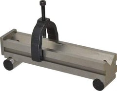 Made in USA - 1-1/4 Inch Long x 1-1/4 Inch Wide x 0.0001 Inch Parallelism, Vee Sine Bar - Includes Back Plate - Exact Tool & Supply