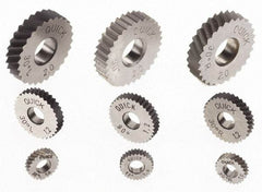Value Collection - 27/32" Diam, 30° Tooth Angle, 51 TPI, Standard (Shape), Cut Type Powdered Metal High Speed Steel Right-Hand Diagonal Knurl Wheel - 0.197" Face Width, Circular Pitch, 30° Helix, Bright Finish - Exact Tool & Supply