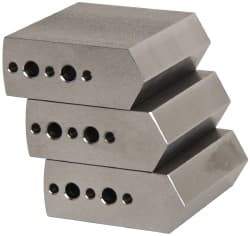 Northfield - 4" & Up Chuck Capacity, Northfield Air Style Attachment, Square Soft Lathe Chuck Jaw - 3 Jaws, Steel, 1.895mm Long x 3/4" Wide x 1-1/2" High - Exact Tool & Supply