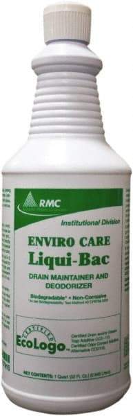 Rochester Midland Corporation - 1 Qt Liquid Drain Cleaner - Floral Scent, Bottle - Exact Tool & Supply