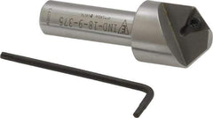 Everede Tool - 90° Included Angle, 0.871" Max Cut Diam, 7/8" Body Diam, 1/2" Shank Diam, 2-1/2" OAL, Indexable Countersink - 1 Triangle Insert, TPGH 215 Insert Style, Series IND - Exact Tool & Supply