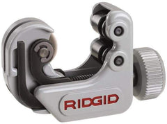 Ridgid - 1/4" to 1-1/8" Pipe Capacity, Mini Tube Cutter - Cuts Copper, Aluminum, Brass, 2-1/4" OAL - Exact Tool & Supply