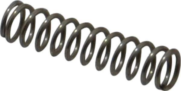 Value Collection - 0.12" OD, 0.016" Wire, 1/2" Free Length, Compression Spring - 7.01 Lb Spring Rating, Stainless Steel - Exact Tool & Supply
