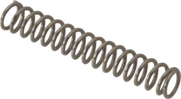 Value Collection - 0.12" OD, 0.016" Wire, 3/4" Free Length, Compression Spring - 4.51 Lb Spring Rating, Stainless Steel - Exact Tool & Supply