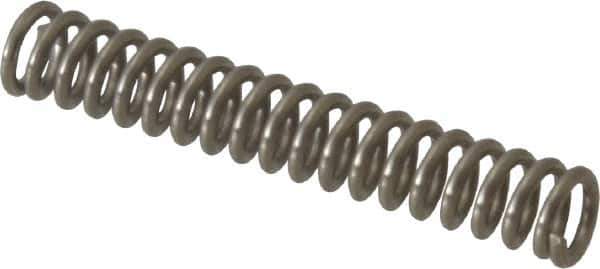 Value Collection - 0.12" OD, 0.02" Wire, 3/4" Free Length, Compression Spring - 11.1 Lb Spring Rating, Stainless Steel - Exact Tool & Supply