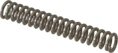 Value Collection - 0.12" OD, 0.02" Wire, 3/4" Free Length, Compression Spring - 11.1 Lb Spring Rating, Stainless Steel - Exact Tool & Supply