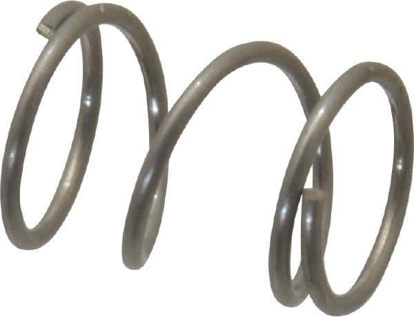 Value Collection - 0.18" OD, 0.016" Wire, 1/4" Free Length, Compression Spring - 7.82 Lb Spring Rating, Stainless Steel - Exact Tool & Supply