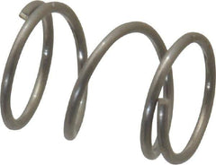 Value Collection - 0.18" OD, 0.016" Wire, 1/4" Free Length, Compression Spring - 7.82 Lb Spring Rating, Stainless Steel - Exact Tool & Supply