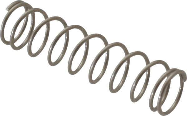 Value Collection - 0.18" OD, 0.016" Wire, 3/4" Free Length, Compression Spring - 2.24 Lb Spring Rating, Stainless Steel - Exact Tool & Supply