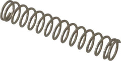Value Collection - 0.18" OD, 0.02" Wire, 1" Free Length, Compression Spring - 3.52 Lb Spring Rating, Stainless Steel - Exact Tool & Supply