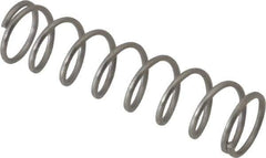 Value Collection - 0.24" OD, 0.026" Wire, 1" Free Length, Compression Spring - 4.58 Lb Spring Rating, Stainless Steel - Exact Tool & Supply