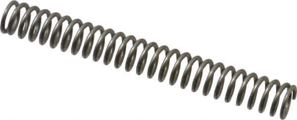 Value Collection - 0.24" OD, 0.032" Wire, 2" Free Length, Compression Spring - 5.61 Lb Spring Rating, Stainless Steel - Exact Tool & Supply