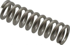 Value Collection - 0.3" OD, 0.047" Wire, 1" Free Length, Compression Spring - 34.94 Lb Spring Rating, Stainless Steel - Exact Tool & Supply