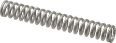 Value Collection - 0.3" OD, 0.047" Wire, 2" Free Length, Compression Spring - 16.61 Lb Spring Rating, Stainless Steel - Exact Tool & Supply