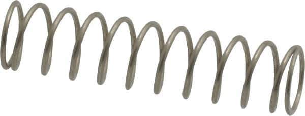 Value Collection - 0.36" OD, 0.032" Wire, 1-1/2" Free Length, Compression Spring - 3.58 Lb Spring Rating, Stainless Steel - Exact Tool & Supply