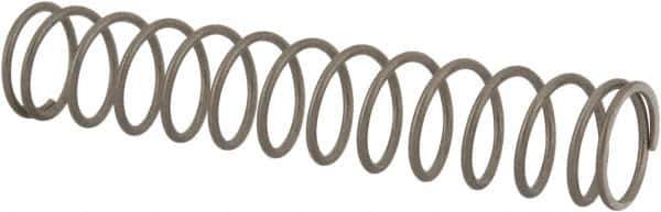 Value Collection - 0.36" OD, 0.032" Wire, 2" Free Length, Compression Spring - 2.86 Lb Spring Rating, Stainless Steel - Exact Tool & Supply