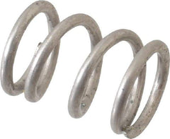 Value Collection - 0.36" OD, 0.047" Wire, 1/2" Free Length, Compression Spring - 51.76 Lb Spring Rating, Stainless Steel - Exact Tool & Supply