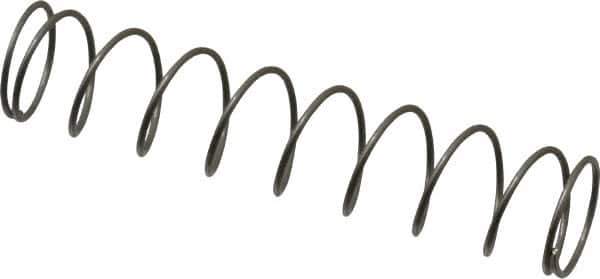 Value Collection - 0.42" OD, 0.028" Wire, 2" Free Length, Compression Spring - 1.43 Lb Spring Rating, Stainless Steel - Exact Tool & Supply