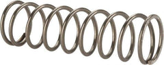 Value Collection - 0.6" OD, 0.054" Wire, 2" Free Length, Compression Spring - 8.19 Lb Spring Rating, Stainless Steel - Exact Tool & Supply