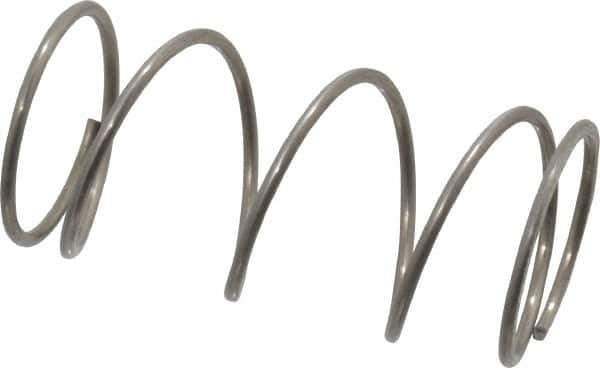 Value Collection - 0.72" OD, 0.047" Wire, 1-1/2" Free Length, Compression Spring - 5.13 Lb Spring Rating, Stainless Steel - Exact Tool & Supply