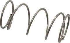 Value Collection - 0.72" OD, 0.047" Wire, 1-1/2" Free Length, Compression Spring - 5.13 Lb Spring Rating, Stainless Steel - Exact Tool & Supply