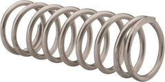 Value Collection - 0.72" OD, 0.072" Wire, 2" Free Length, Compression Spring - 15.81 Lb Spring Rating, Stainless Steel - Exact Tool & Supply