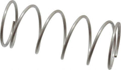 Value Collection - 0.85" OD, 0.054" Wire, 2" Free Length, Compression Spring - 4.8 Lb Spring Rating, Stainless Steel - Exact Tool & Supply