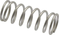 Value Collection - 0.85" OD, 0.08" Wire, 2" Free Length, Compression Spring - 17.58 Lb Spring Rating, Stainless Steel - Exact Tool & Supply