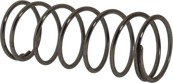 Value Collection - 0.975" OD, 0.072" Wire, 2-1/2" Free Length, Compression Spring - 7.96 Lb Spring Rating, Stainless Steel - Exact Tool & Supply