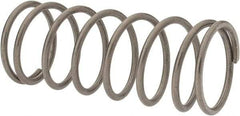 Value Collection - 0.975" OD, 0.08" Wire, 2-1/2" Free Length, Compression Spring - 11.3 Lb Spring Rating, Stainless Steel - Exact Tool & Supply