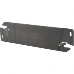 Kennametal - 1.0236" Blade Height, 0.0709" Blade Width, 4.3307" OAL, Neutral Cut, Double End Indexable Cut-Off Blade - 17mm Max Depth of Cut, A2BNSN Blade, A2 Cut-Off Series - Exact Tool & Supply