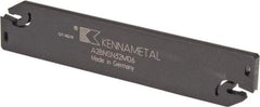 Kennametal - 1.2598" Blade Height, 0.2126" Blade Width, 5.9055" OAL, Neutral Cut, Double End Indexable Cut-Off Blade - 60mm Max Depth of Cut, A2BNSN Blade, A2 Cut-Off Series - Exact Tool & Supply
