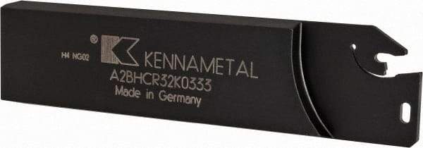Kennametal - 1.2598" Blade Height, 0.315" Blade Width, 4.9213" OAL, Right Hand Cut, Single End Indexable Cut-Off Blade - 33mm Max Depth of Cut, A2BNC Blade, A2 Cut-Off Series - Exact Tool & Supply