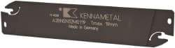 Kennametal - 1.2598" Blade Height, 0.0945" Blade Width, 5.9055" OAL, Neutral Cut, Double End Indexable Cut-Off Blade - 19mm Max Depth of Cut, A2BNSN Blade, A2 Cut-Off Series - Exact Tool & Supply