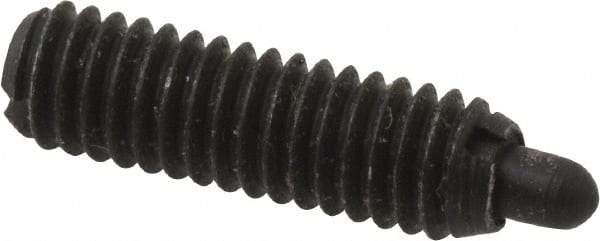 Gibraltar - M4 x 0.7, 13mm Thread Length, 2.5mm Plunger Projection, Steel Threaded Spring Plunger - 1.78mm Max Plunger Diam, 0.23 Kg Init End Force, 1.81 Kg Final End Force - Exact Tool & Supply