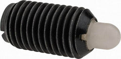 Gibraltar - M16 x 2.0, 28.5mm Thread Length, 8mm Plunger Projection, Steel Threaded Spring Plunger - 7.87mm Max Plunger Diam, 0.91 Kg Init End Force, 4.76 Kg Final End Force - Exact Tool & Supply