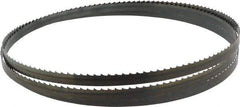 Starrett - 4 TPI, 7' 9-1/2" Long x 1/2" Wide x 0.025" Thick, Welded Band Saw Blade - Carbon Steel, Toothed Edge, Raker Tooth Set, Flexible Back, Contour Cutting - Exact Tool & Supply