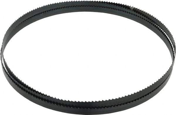 Starrett - 6 TPI, 7' 9-1/2" Long x 1/2" Wide x 0.025" Thick, Welded Band Saw Blade - Carbon Steel, Toothed Edge, Raker Tooth Set, Flexible Back, Contour Cutting - Exact Tool & Supply