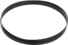 Starrett - 6 TPI, 7' 9-1/2" Long x 1/2" Wide x 0.025" Thick, Welded Band Saw Blade - Carbon Steel, Toothed Edge, Raker Tooth Set, Flexible Back, Contour Cutting - Exact Tool & Supply