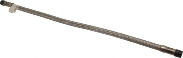 Made in USA - 24" OAL, 3/8" ID, 1,450 Max psi, Flexible Metal Hose Assembly - Exact Tool & Supply