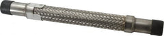 Made in USA - 12" OAL, 3/4" ID, 725 Max psi, Flexible Metal Hose Assembly - Exact Tool & Supply