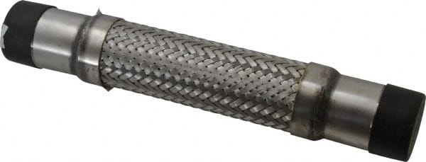 Made in USA - 12" OAL, 1-1/2" ID, 465 Max psi, Flexible Metal Hose Assembly - Exact Tool & Supply