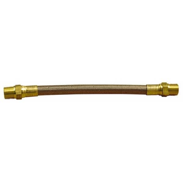 Made in USA - 48" OAL, 5/16" ID, 2,500 Max psi, Flexible Metal Hose Assembly - Exact Tool & Supply
