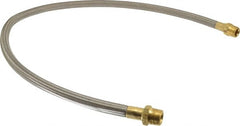 Made in USA - 48" OAL, 5/8" ID, 1,200 Max psi, Flexible Metal Hose Assembly - Exact Tool & Supply