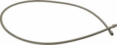 Made in USA - 48" OAL, 3/16" ID, 3,000 Max psi, Flexible Metal Hose Assembly - Exact Tool & Supply