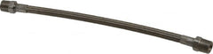 Made in USA - 12" OAL, 5/16" ID, 2,500 Max psi, Flexible Metal Hose Assembly - Exact Tool & Supply